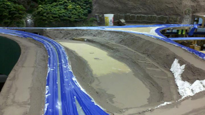 The lake taking shape