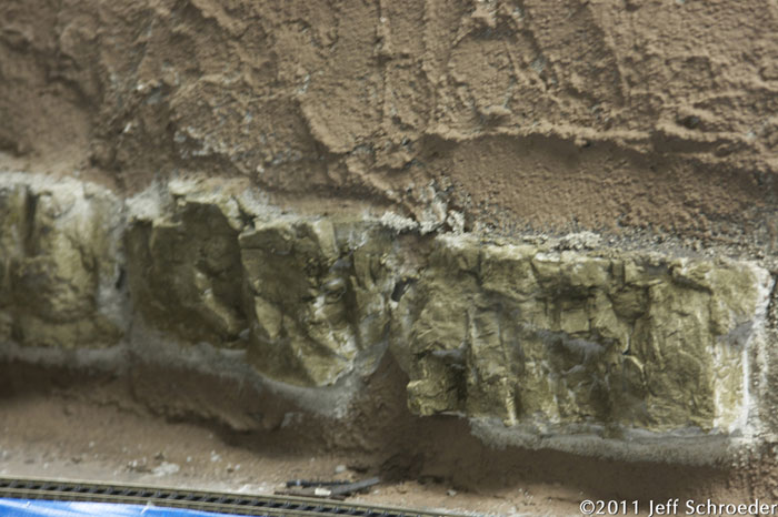 Close-up of some new rock out croppings