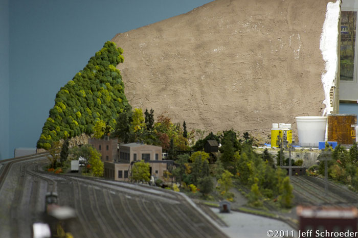 The mountain taking shape